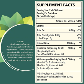 Amazon Best Seller Factory Sourcing Glutathione Drops Oral Liquid Dosage for Adult Cross-Border Supply TK Qualification