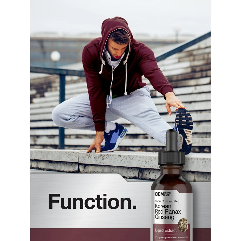 Besica OEM Private Label Herbal Supplement Energy Ginseng Capsules Korean Red Ginseng Root Extract Ginseng Water Drops