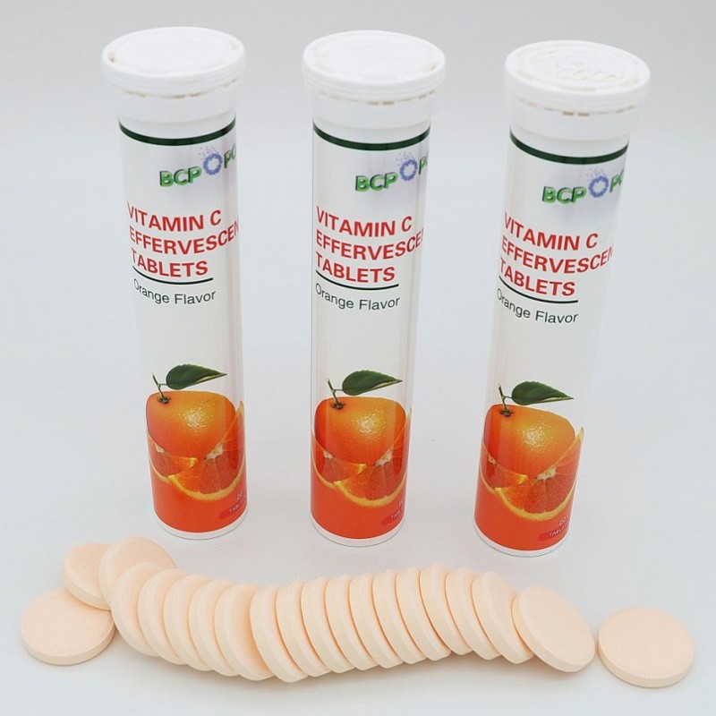 Effervescent Tablets Vitamin C 1000mg OEM Contract Manufacturing Supplement
