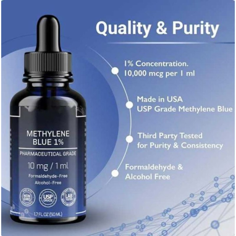 Besica OEM Private Label Methylene Blue Pharmaceutical Grade Third-Party Tested Brain Health Dietary Supplement
