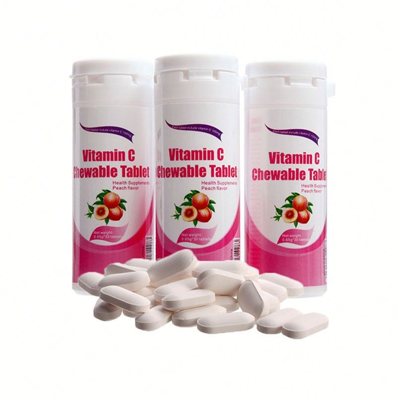 Besica OEM Vitamin C Chewable Tablets Supplier High Content Vitamin C Whitening Skincare Vitamin Supplement Private Label
