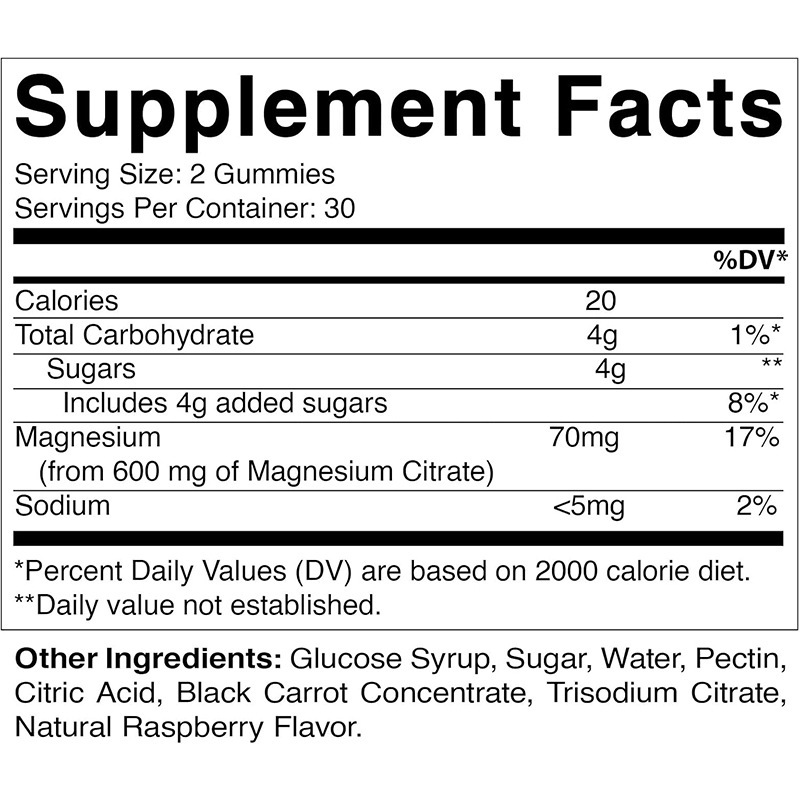 Amazon Full Qualification Cross-Border Magnesium Citrate Gummies Vitamin for Newborns