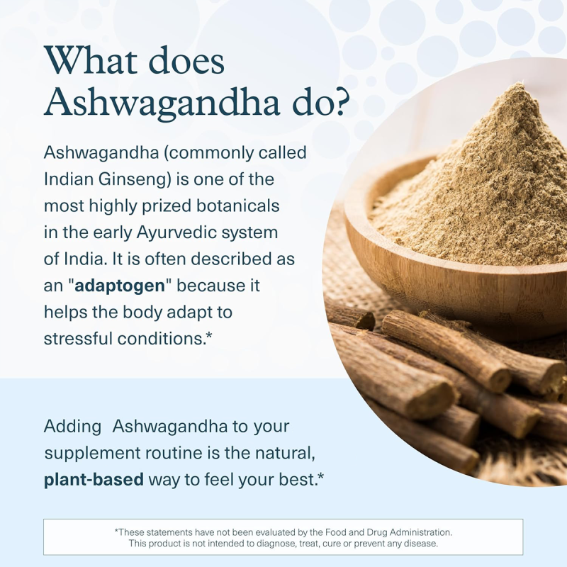 Ashwagandha KSM-66 Organic Capsules - Herbal Brain Support & Relaxation Supplement Organic Herbal Formula Custom Bulk