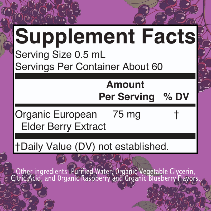 OEM/ODM Pure Elderberry Liquid Drops | Immune Support | Daily Wellness Herbal Extract