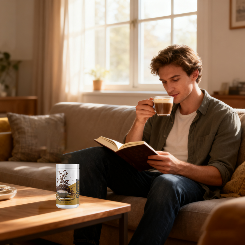 OEM/ODM TikTok Hot Seller Cappuccino Coffee Powder | L-Carnitine Slimming Coffee | Appetite Suppressant Factory Direct