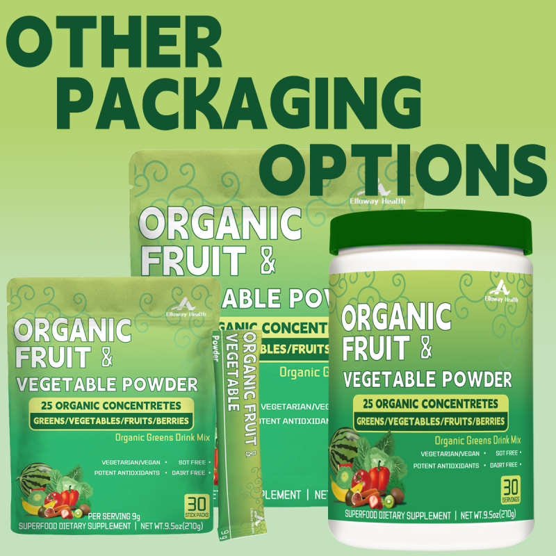 Organic Fruit & Vegetable Blend Powder Daily Nutrition Boost Adult Dietary Supplement Not Suitable for Pregnant Women