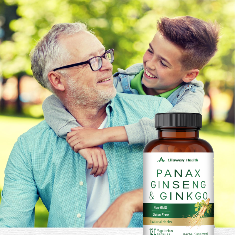 OEM/ODM Ginseng & Ginkgo Biloba Capsules | Peak Energy Blend | Natural Boost & OEM Private Label