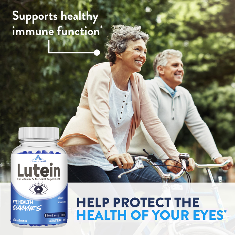 Convenient Blueberry Flavor Lutein Eye Gummies Vitamin Boost Candy Supplement Suitable for All Ages