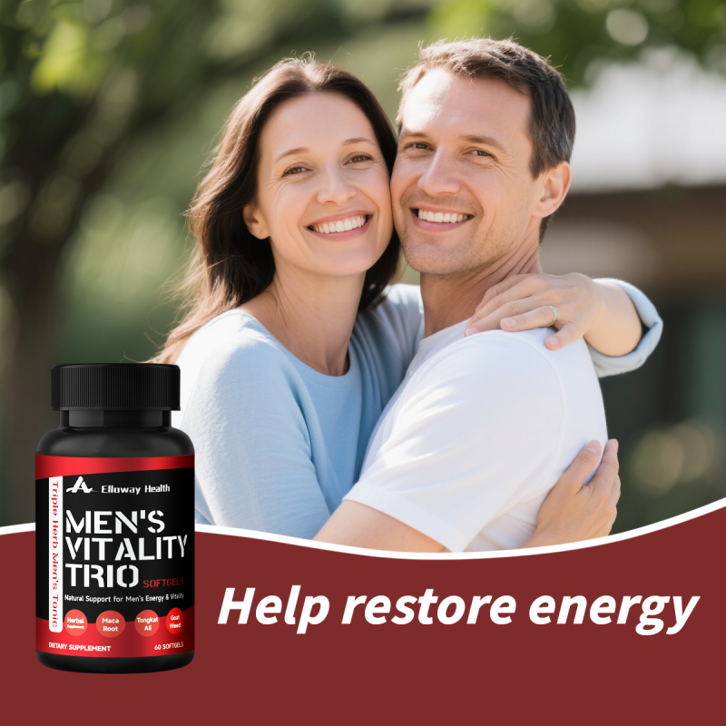 OEM/ODM Horny Goat Weed Tongkat Ali & Maca Softgels | Herbal Male Tonic | Bulk Wholesale & Private Label