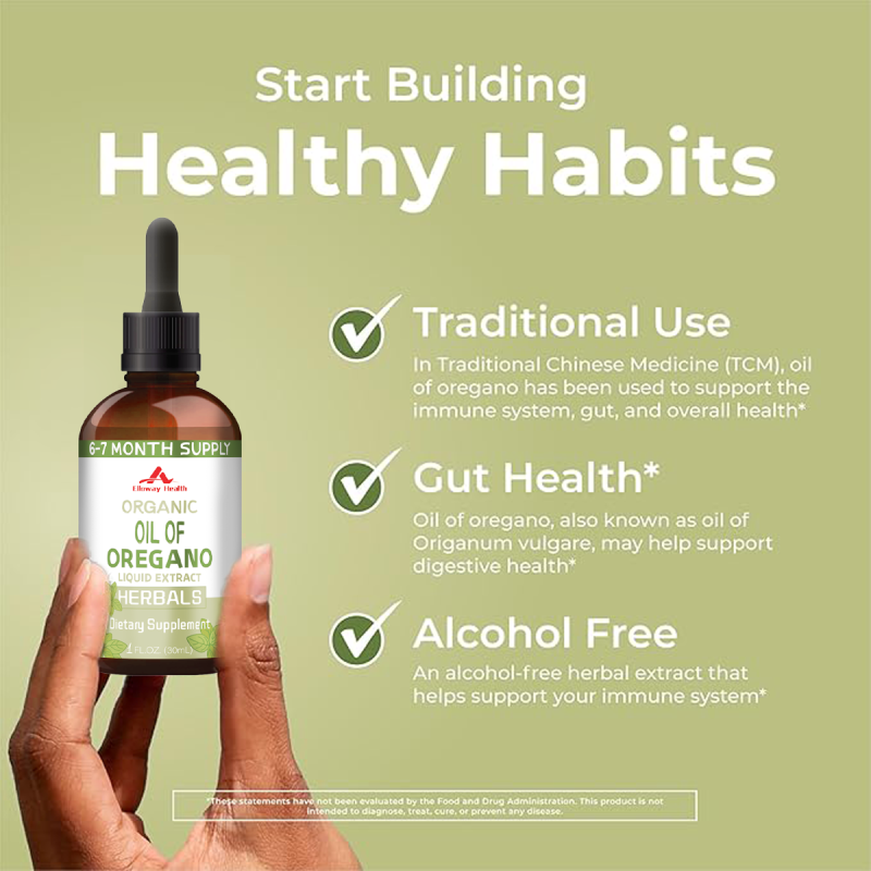 Oregano Oil Liquid Drops 60ml OEM/ODM Custom Private Label Factory Wholesale