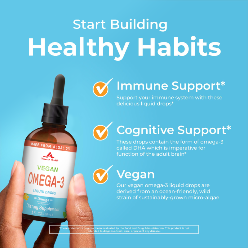 OEM/ODM Orange Omega-3 Drops | Premium Vitamin Supplement | Optimal Wellness Support