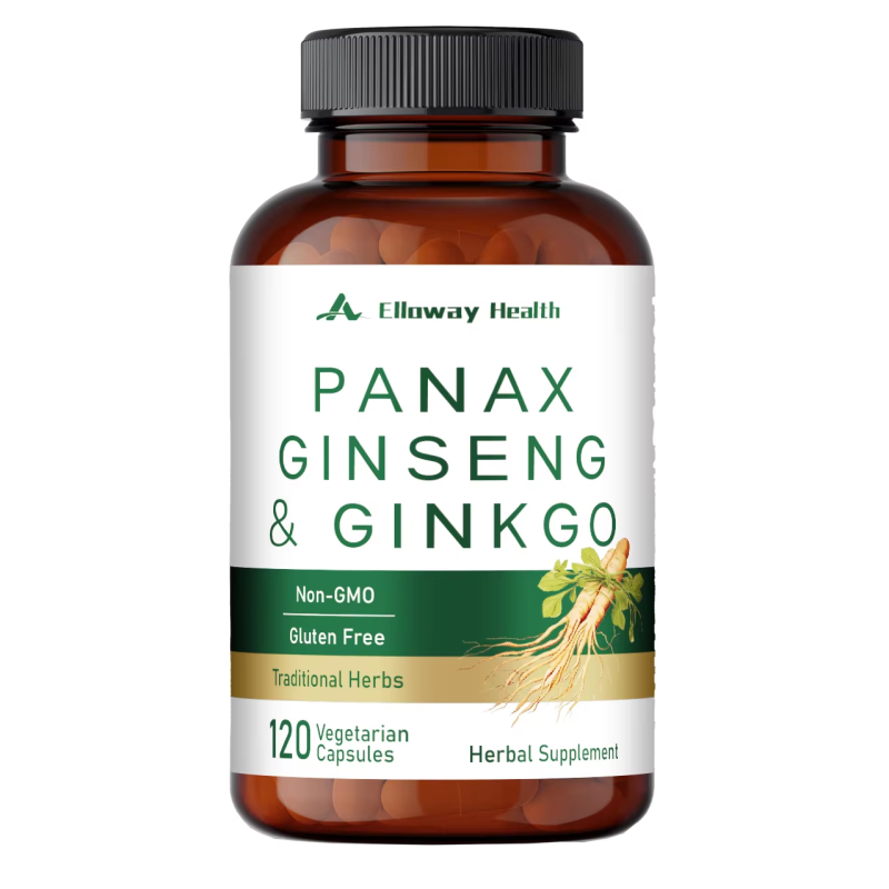 OEM/ODM Ginseng & Ginkgo Biloba Capsules | Peak Energy Blend | Natural Boost & OEM Private Label