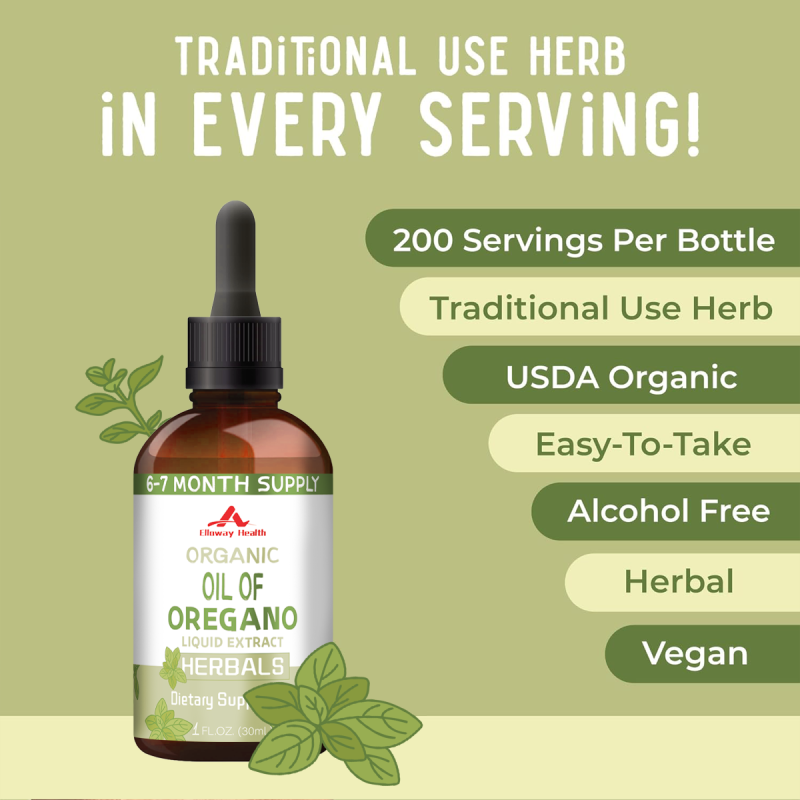 Oregano Oil Liquid Drops 60ml OEM/ODM Custom Private Label Factory Wholesale