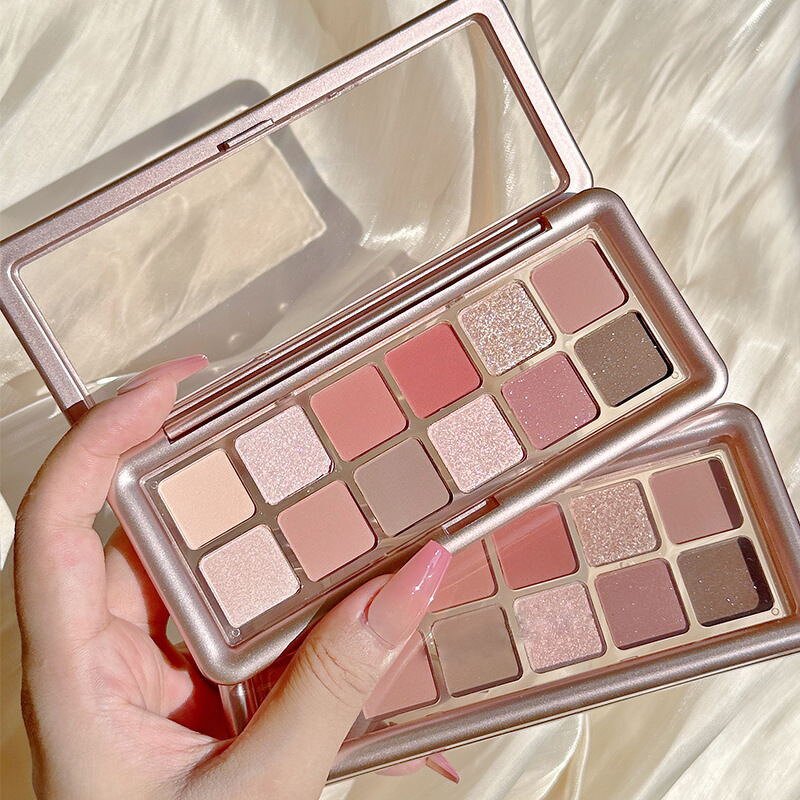 Eyeshadow Palette Factory - Private Label 12 Color Matte Shimmer Pink