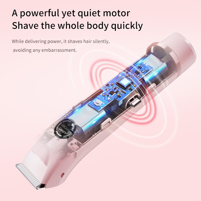 2025 4 in 1 Portable Waterproof Rechargeable Electric Hair Trimmer Painless Mini Shaver for Ladies Epilator