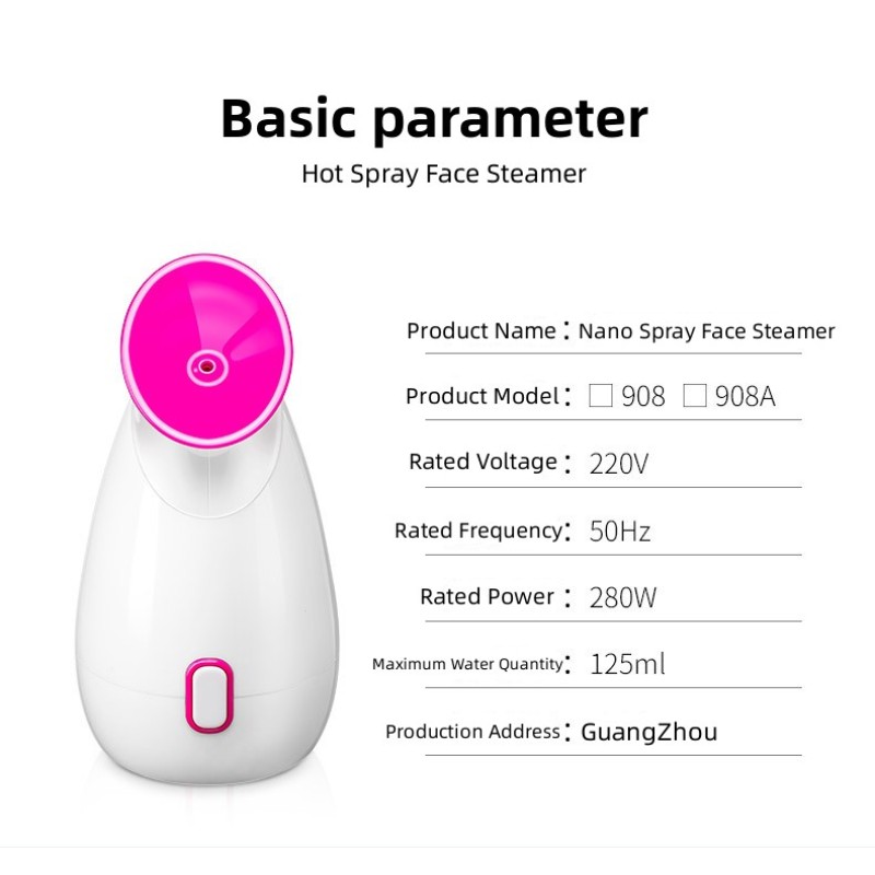 Portable Electric Multifunction Spa Machine ABS Material Mist Humidifier Facial Steamer for Home Travel Skin Care Auspicious