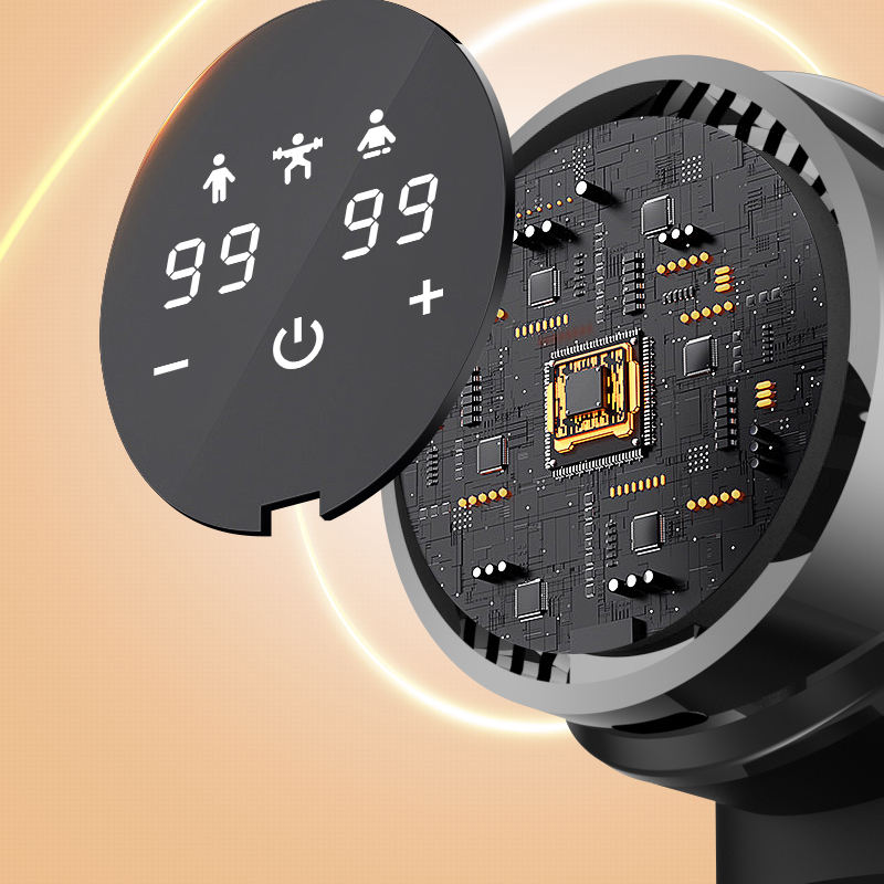 OEM Professional Deep Tissue Massage Gun, Portable Electric Percussion Massager, 99 Speeds, 4 Heads, Muscle Recovery Tool