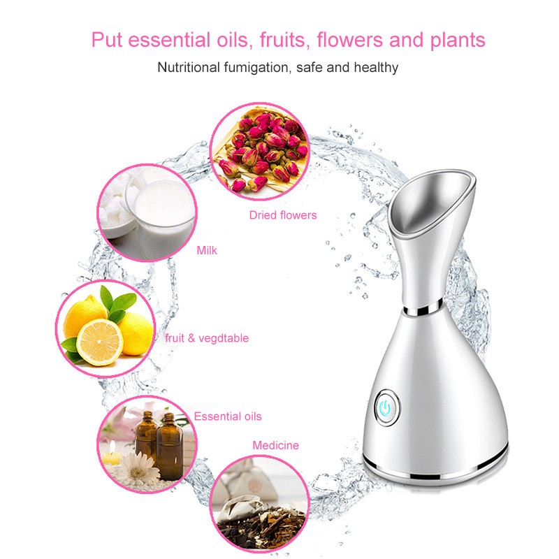 2025 OEM Electric Home Steam Inhaler Machines Face Care  Mist Deeply Moisture Facial Steamer for Household Use
