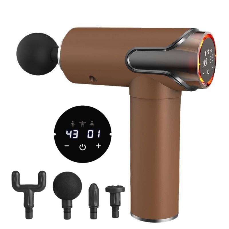 Hot Selling Professional Electric Deep Tissue Muscle Percussion Fascia Massage Gun New Wholesale Option Heating for Body Use