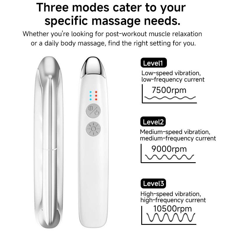 BN-M8 Electric Massage Blade Heating, EMS Vibration, Muscle Relaxation, Scraper Tool for Body Pain Relief Heated Muscle Scraper