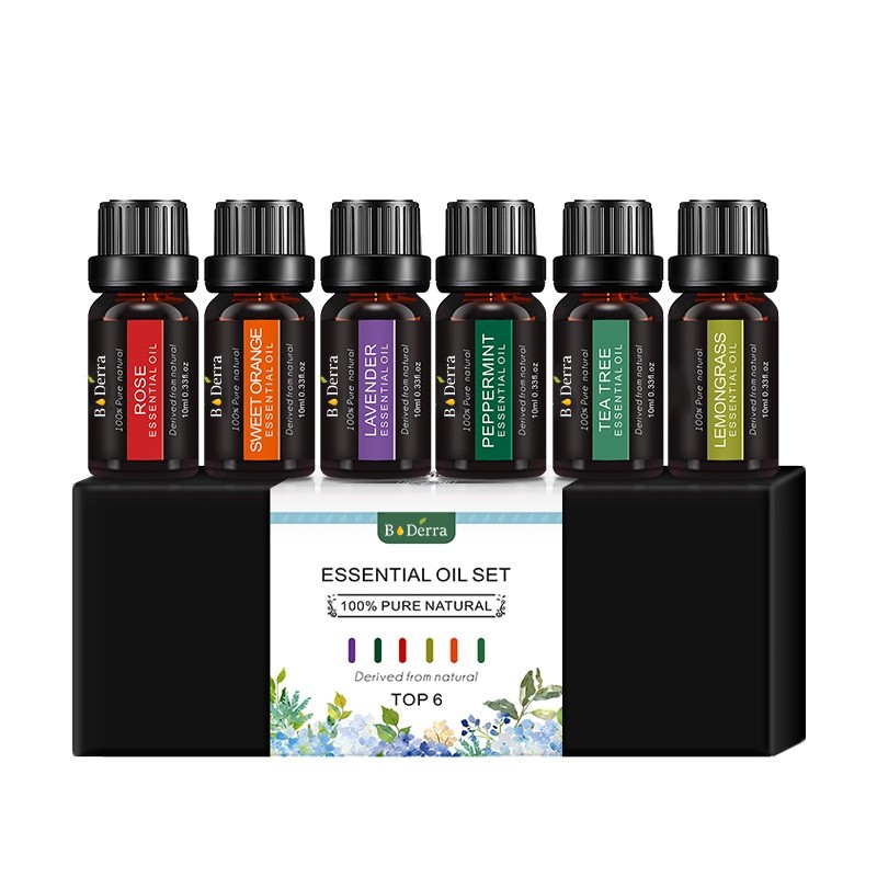 Essential Oil Gift Set Supplier - 6pc Set with Diffuser