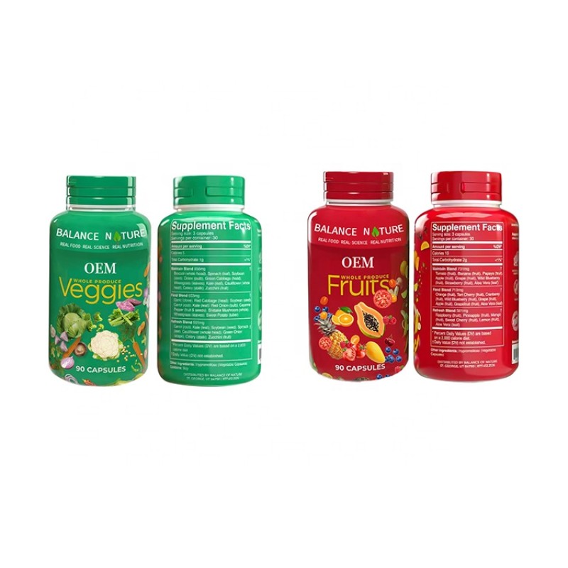 Fruits Veggies Capsules Factory - OEM 100% Whole Super Fruit Vegetable
