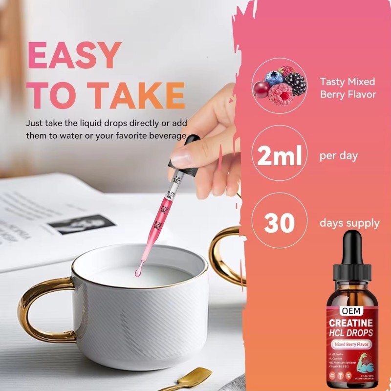 Creatine Drops Factory - OEM Private Label Gym Fitness Body Building