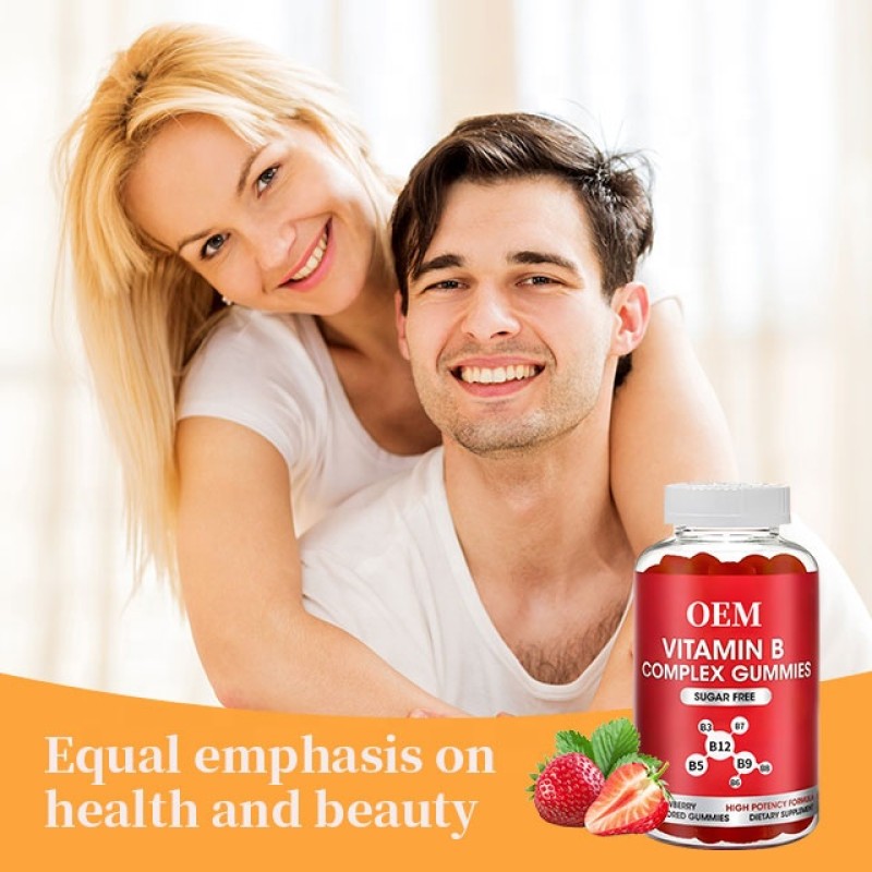 Vitamin B Complex Gummies Supplier - Vegan Folic Acid Energy Nerve System