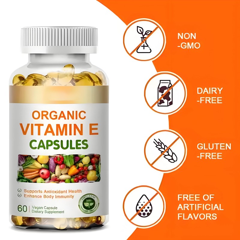 Vitamin E Softgel Factory - Halal Skin Whitening 400iu Supplement