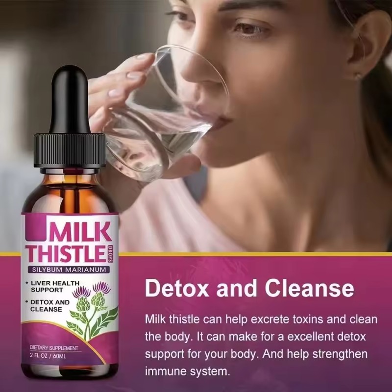 Milk Thistle Drops Factory - Private Label Organic Cleansing Detox Liver