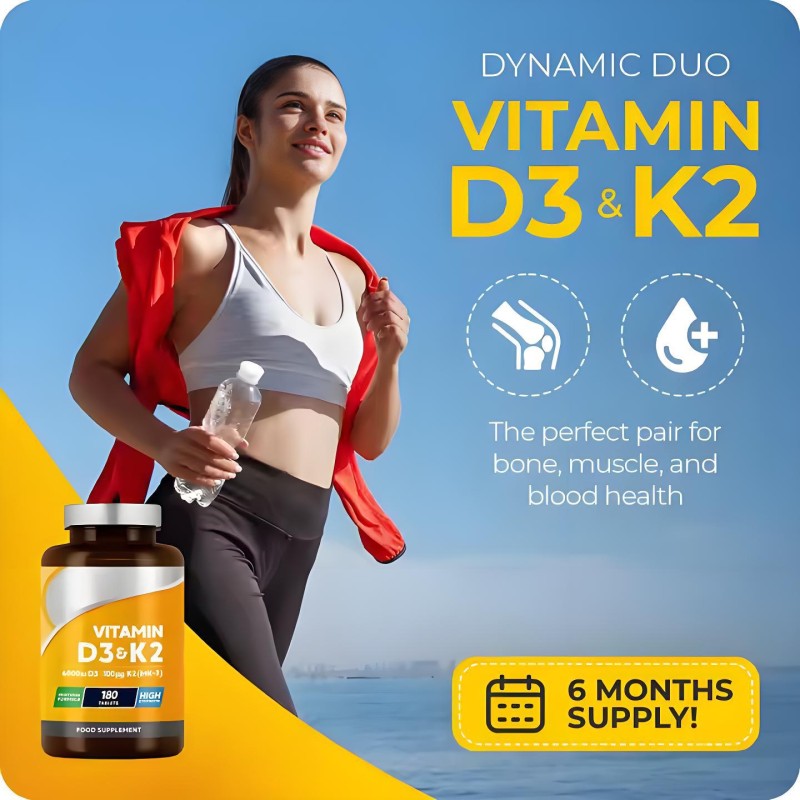 Vitamin D3 K2 Tablets Supplier - High Strength Improve Immunity Bone