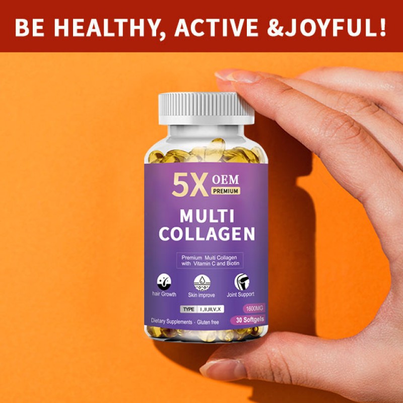 Collagen Capsules Factory - OEM Customized Hair Nail Growth Immunity