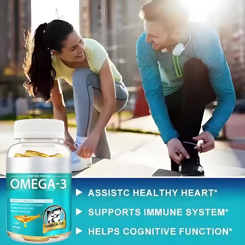 Fish Oil Capsules Supplier - OEM Halal Omega-3 6 9 500mg 1000mg
