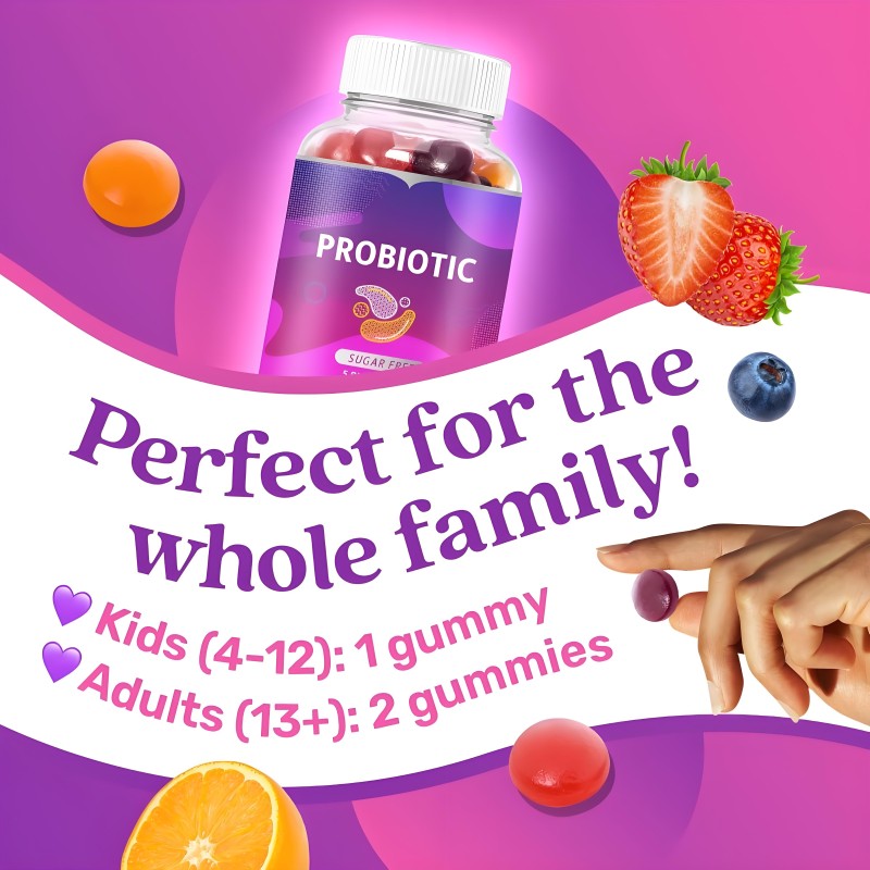 Probiotic Gummy Manufacturer - Private Label Sugar-Free Supplement