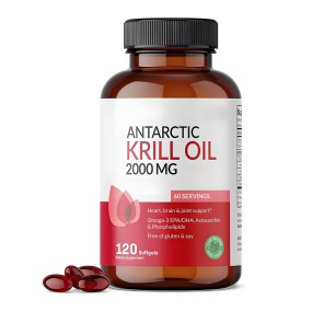 Krill Oil Softgels Factory - 2000mg Antarctic Omega-3 EPA DHA