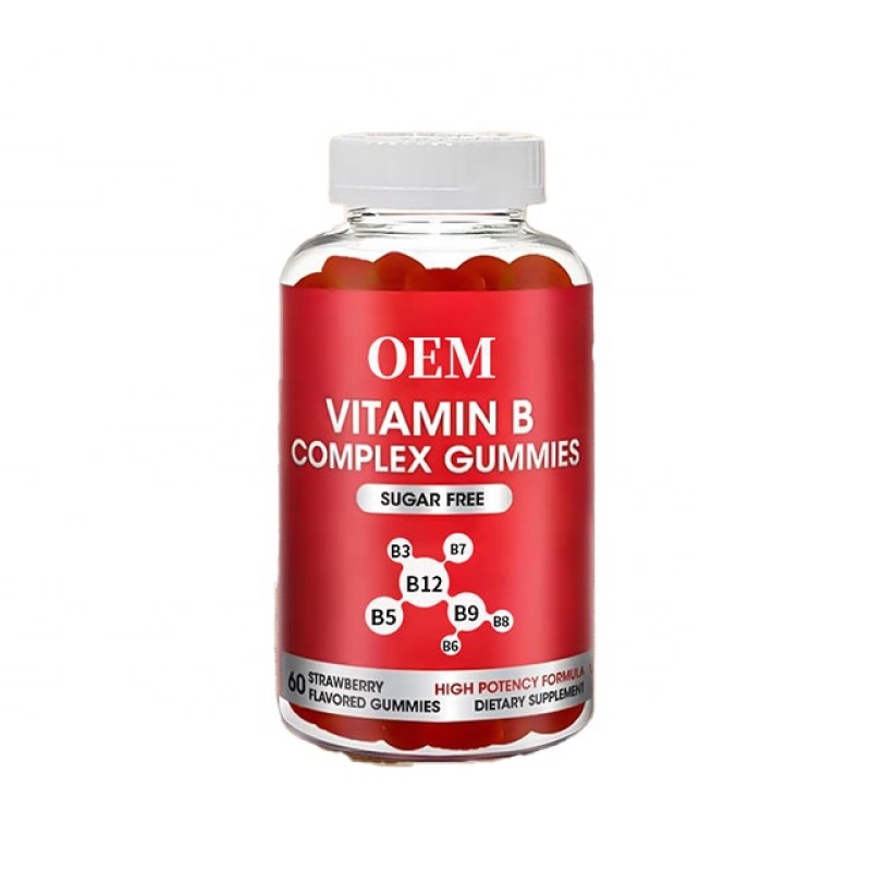Vitamin B Complex Gummies Supplier - Vegan Folic Acid Energy Nerve System