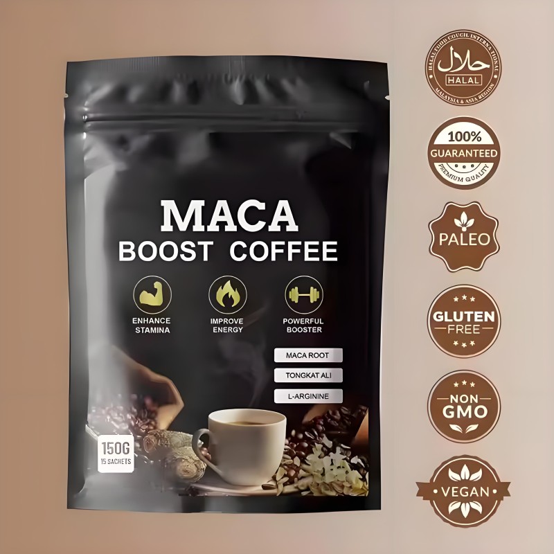 Maca Instant Coffee Factory - Black Maca Booster Male Energy Powder