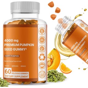 Pumpkin Seed Oil Gummies Supplier - Sugar Free Hair Growth Youthful Skin