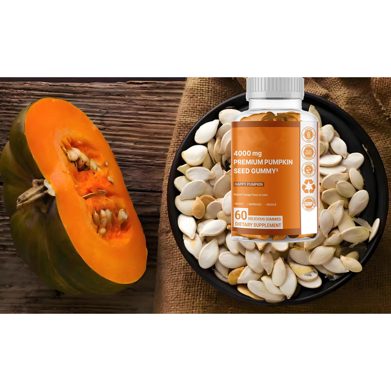 Pumpkin Seed Oil Gummies Supplier - Sugar Free Hair Growth Youthful Skin