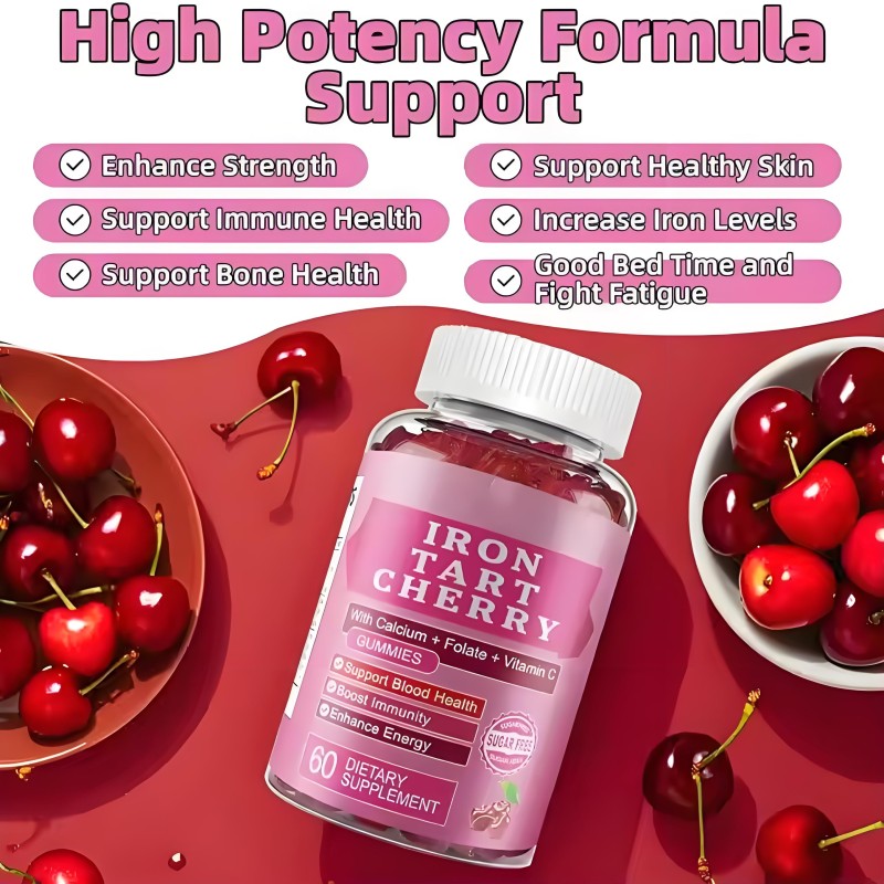 Iron Supplement Gummies Supplier - Adults Immune Support Calcium Zinc