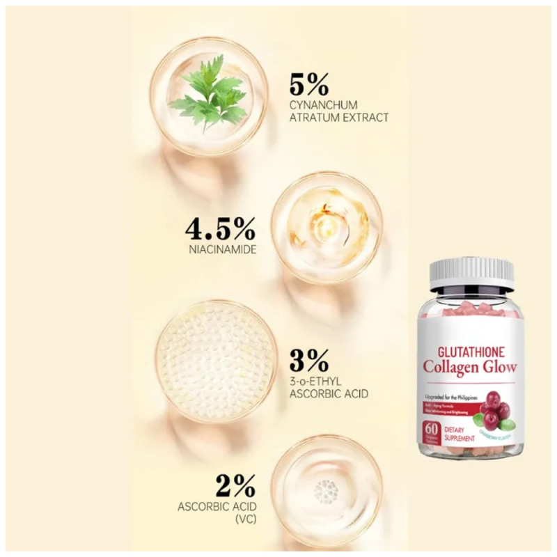 Whitening Gummies Supplier - Private Label Collagen Glutathione L-Glutathione