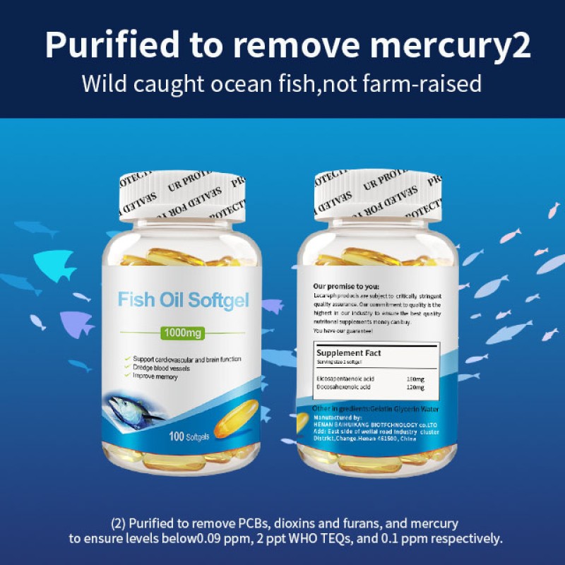 Cod Liver Oil Softgel Supplier - OEM Premium Health Care Immune System