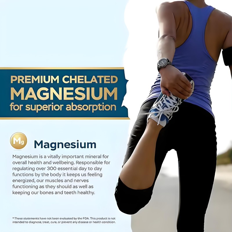 Magnesium Glycinate Tablets Factory - OEM Vegan Sleep Stress Relief