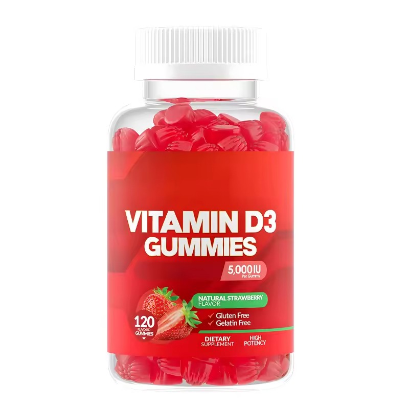 Vitamin D3 Gummies Supplier - OEM 5000IU for Adults Kids