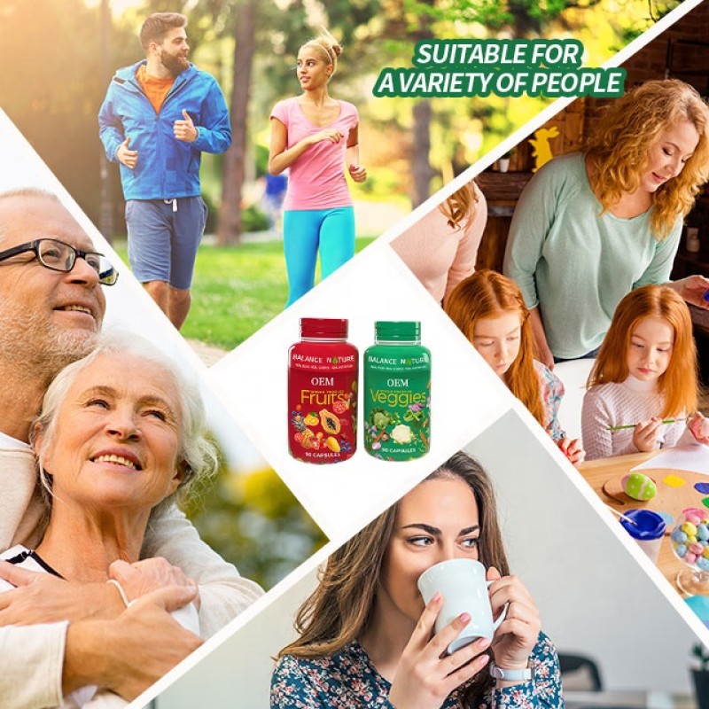 Fruits Veggies Capsules Factory - OEM 100% Whole Super Fruit Vegetable