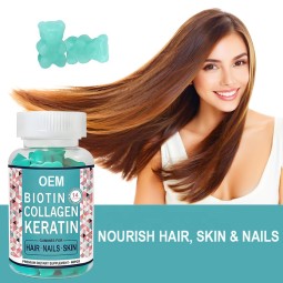 Biotin Gummy Supplier - Vegan Halal Hair Growth Skin Nail