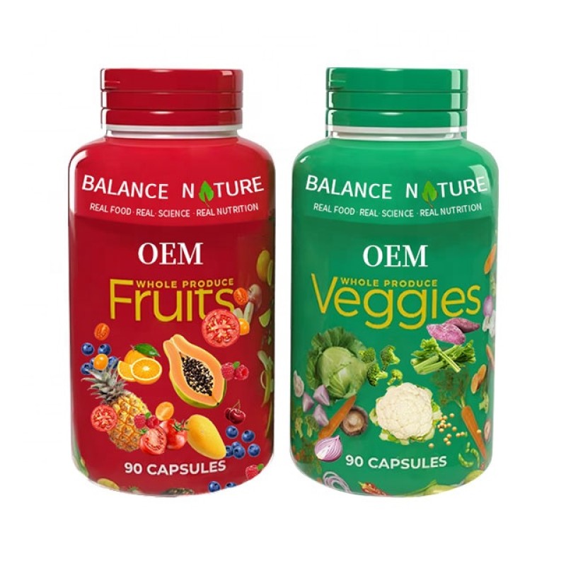 Fruits Veggies Capsules Factory - OEM 100% Whole Super Fruit Vegetable