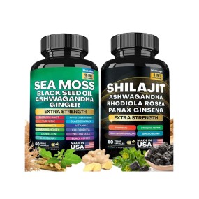 Sea Moss Capsule Factory - OEM Black Seed Ashwagandha Ginger Shilajit