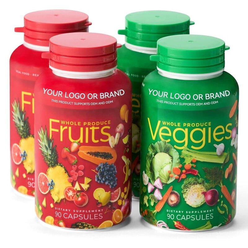 Fruits Veggies Capsules Manufacturer - OEM Private Label Women Men Kids