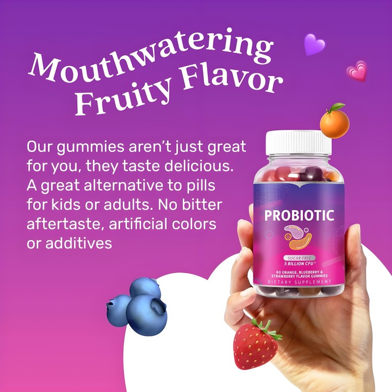 Probiotic Gummy Manufacturer - Private Label Sugar-Free Supplement